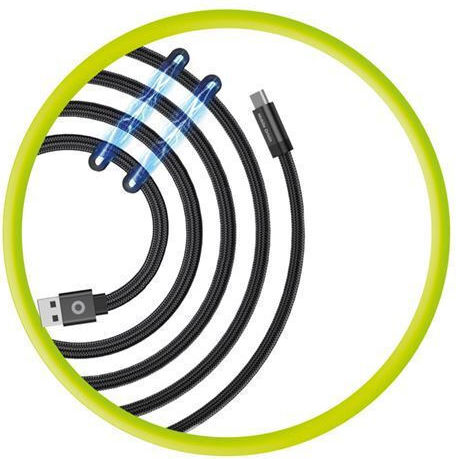 Mobile Origin Magnetisch USB 2.0 Kabel USB-C männlich - USB-A 27W Schwarz 1m