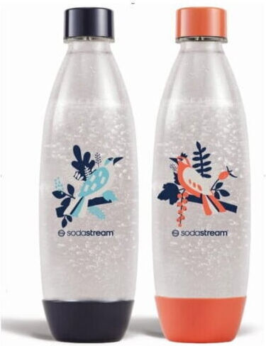 Sodastream Flaschen 2 Flaschen Sodastream Fuse Birds Tritan 1 L Hochtemperaturbeständig Mehrfarbig