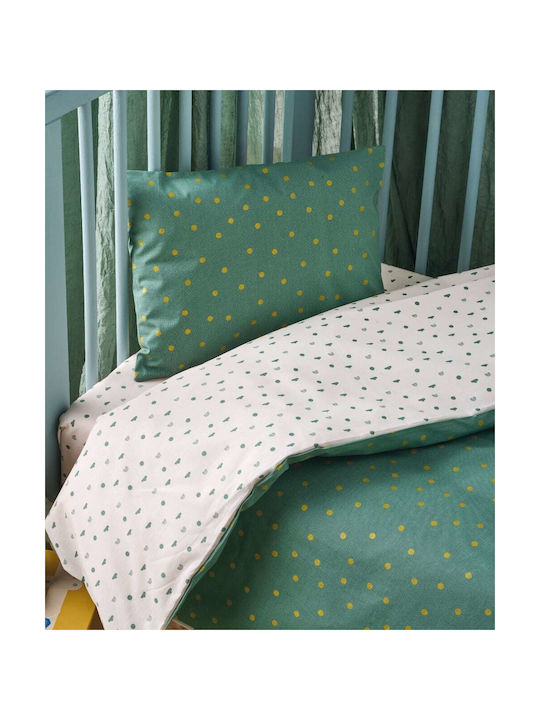 Kentia Picadily Baby Sheets Set Cradle Cotton Green 70x120cm 2pcs