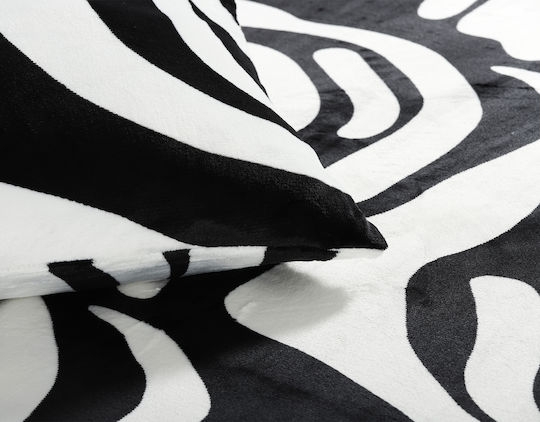 Silk Fashion Fleece Σεντόνι Υπέρδιπλο με Λάστιχο 160x200+30εκ. Πολύχρωμο