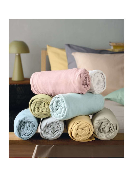 Kentia Sheet King Size with Elastic 180x200+35cm. Suave 19