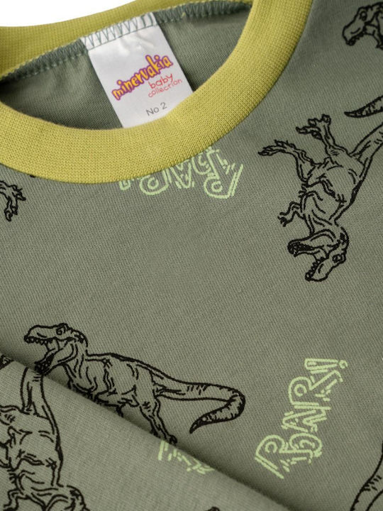 Minerva Kinder-Nachtwäsche Winter Khaki