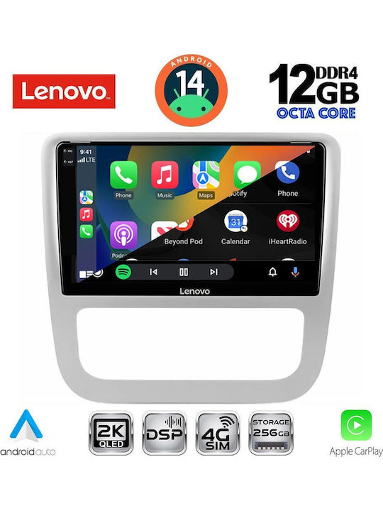 Lenovo Car Audio System for BMW X1 / X3 / X4 Volkswagen Eos / Scirocco 2006 with Clima (Bluetooth/USB/AUX/WiFi/GPS/Apple-Carplay/Android-Auto) with Touch Screen 9"