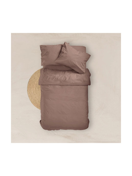 Borea Solid Pillowcase Set Coffee 9 50x70cm.
