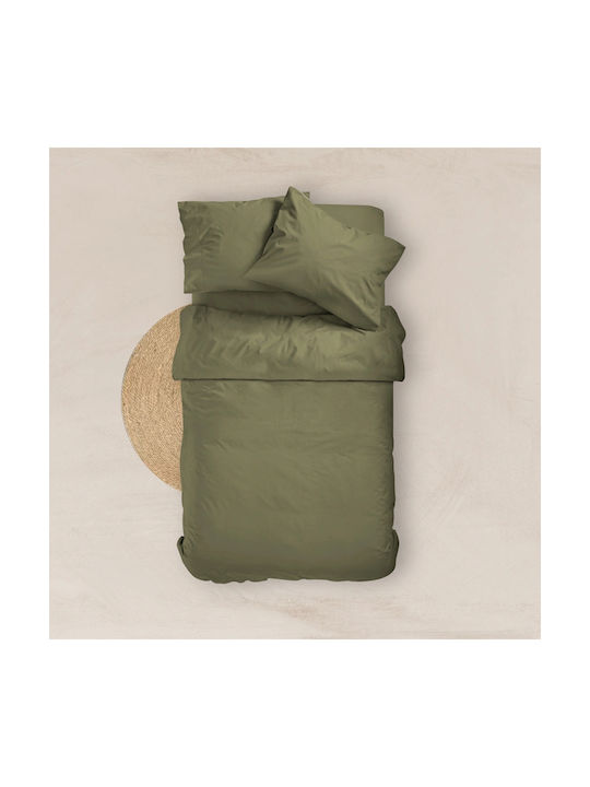 Borea Solid Pillowcase Set Haki 22 50x70cm.