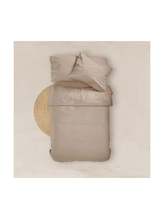 Borea Solid Pillowcase Set Beige 18 50x70cm.