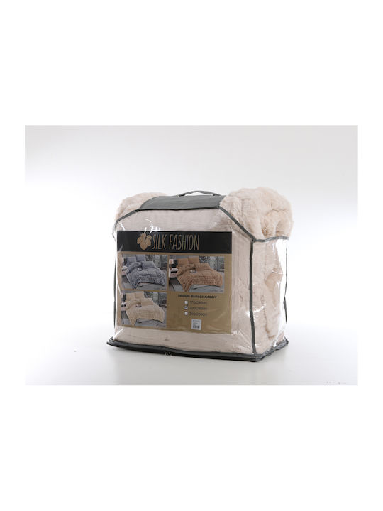 Silk Fashion Κουβερτοπάπλωμα Μονό 170x240εκ. Burble Cream 320 GSM