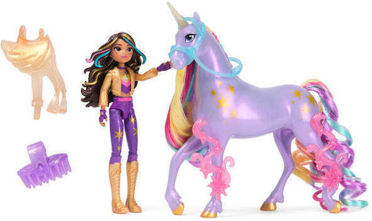 Spinmaster Unicorn Academy Sophia Eu Haris Adevărată Coamă Coada Perie
