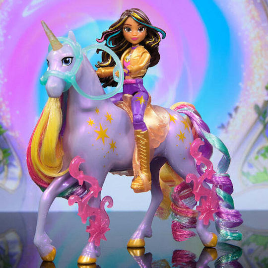 Spinmaster Unicorn Academy Sophia Eu Haris Adevărată Coamă Coada Perie