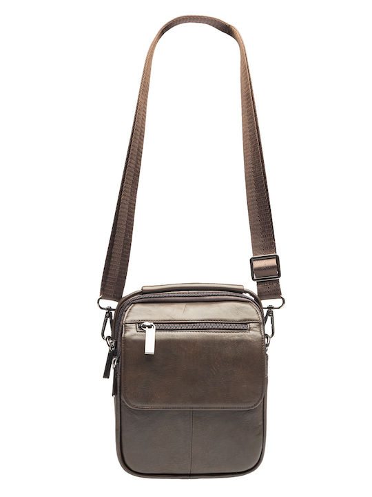 Leather Men's Briefcase Brown