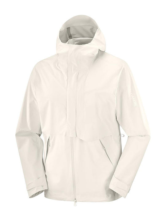 Sportjacke Wasserdicht Ecru