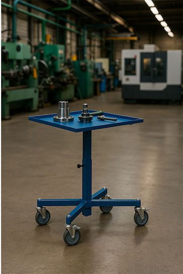 Variofit Sw-405.000/ag Adjustable Height Wheeled Object Stand Load Capacity Up to 150kg