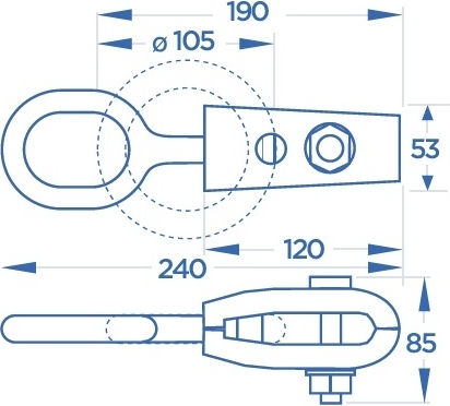 OMCN Система за пренасяне / повдигане на товари Спирачен апарат 45mm Art 281