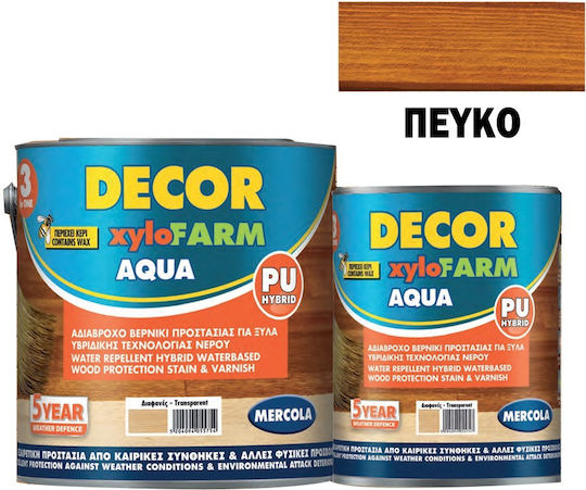 Mercola Decor Xylofarm Aqua Polyurethan Wasser Kiefer Satin,σατεν 750ml