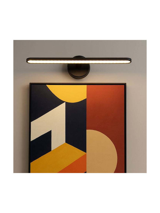 Elmark Modern Lamp Wall with Integrated LED and Natural White Light Black 30cm