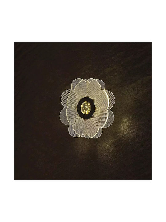 Wall Lamp Walnut Black Elbulgaria Led 10w 3000-6000k 4269 Bk