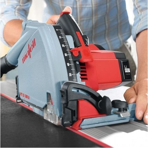 Mafell MT 55 18M Bl T-Max Βυθιζόμενο Δισκοπρίονο 18V 1x5.5Ah με Ρύθμιση Ταχύτητας και με Σύστημα Αναρρόφησης