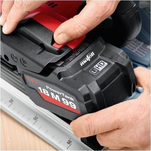 Mafell MT 55 18M Bl T-Max Βυθιζόμενο Δισκοπρίονο 18V 1x5.5Ah με Ρύθμιση Ταχύτητας και με Σύστημα Αναρρόφησης