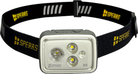Speras Rechargeable Headlamp LED with Maximum Brightness 700lm Red