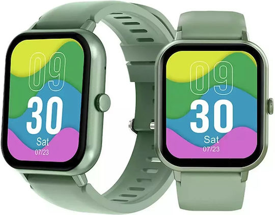 Verk Group 06338 45mm Smartwatch με Παλμογράφο (Πράσινο)