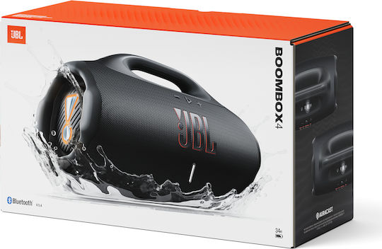 JBL Boombox 4 Impermeabil Boxă Bluetooth cu Durată de Baterie până la 34 ore Negru