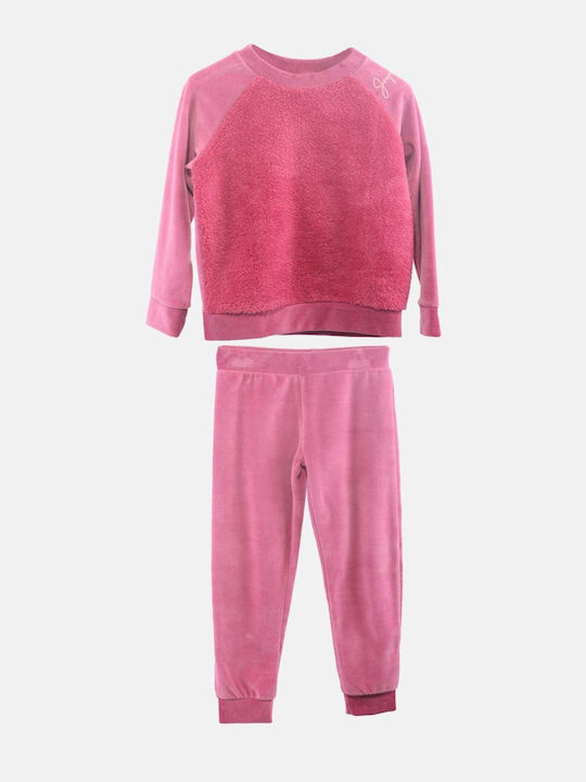 Παιδικό Σετ Φόρμας Φούξια 2τμχ Fur And Velvet