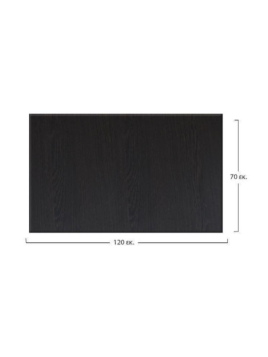 HomeMarkt 272 Rectangular Table Surface Werzalit in Brown Colour 120x70x3.5cm