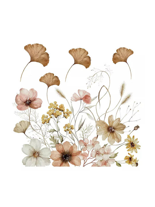 Αυτοκόλλητα Τοίχου Field Flowers 54123 72x58cm Beige Ango