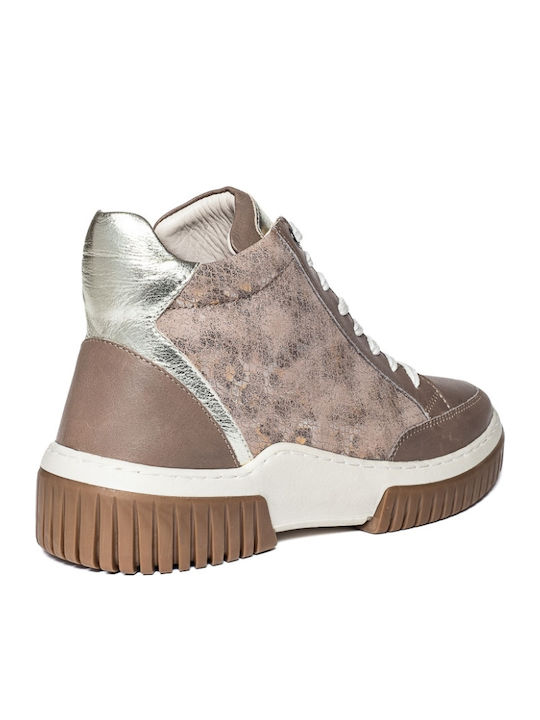 Stiefeletten Damen Beige