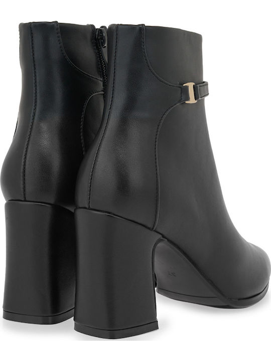 Women's Ankle Boots with High Heel Black