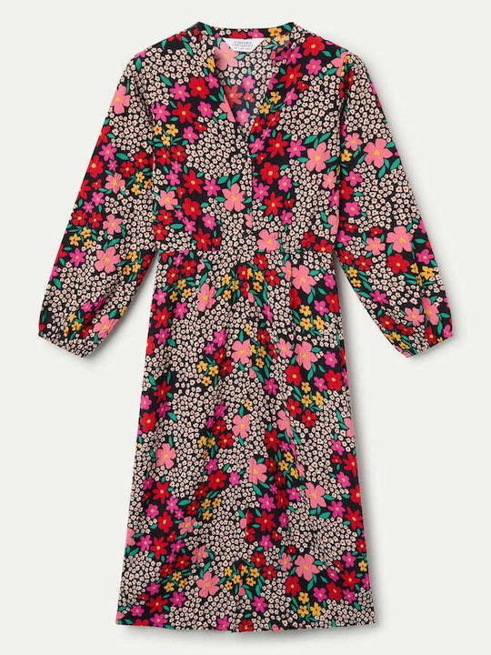 Midi Shirt Dress Dress Multicolor