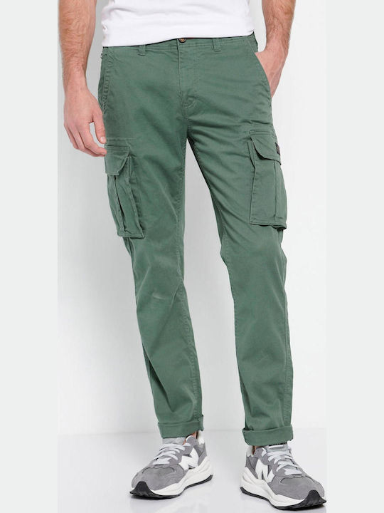 FBM007-00202 Pantaloni cu Croială Normală Verde