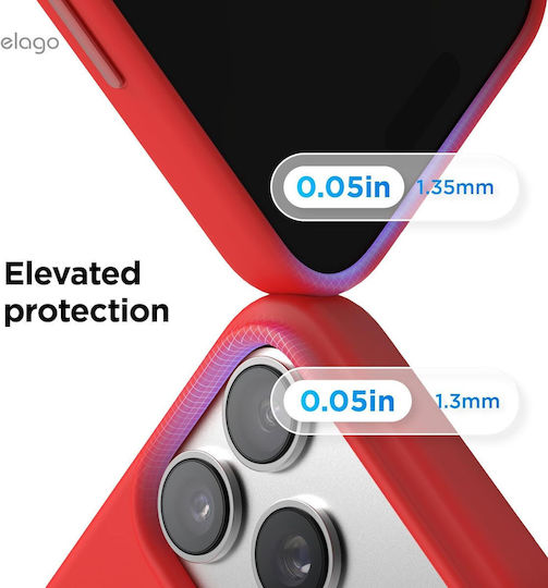 Elago Back Cover Σιλικόνης Κόκκινο (iPhone 17 Pro Max)