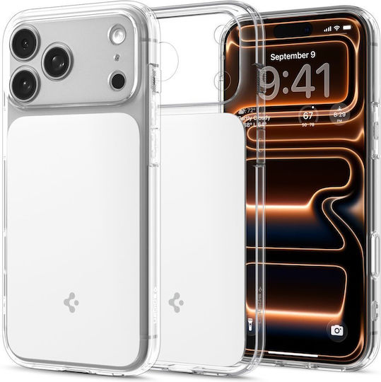 Spigen Ultra Hybrid T MagSafe Back Cover Πλαστικό / Σιλικόνης 1.2mm Glossy White (iPhone 17 Pro Max)