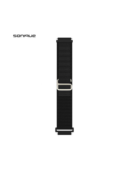 Λουράκι Nylon Alpine Loop Band Sonique 20mm Samsung Huawei Amazfit Xiaomi Honor Μαύρο Λουράκι Nylon Alpine Loop Band Sonique 20mm Samsung Huawei Amazfit Xiaomi Honor Μαύρο
