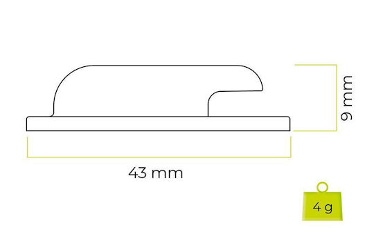 Set 2 Mobile Origin Silicone Mounts Sticker Airtag A2 Black