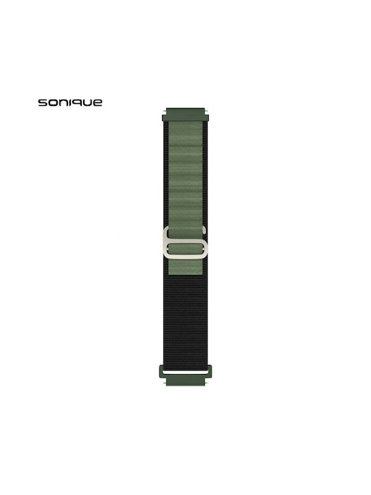 Λουράκι Nylon Alpine Loop Band Sonique 20mm Samsung Huawei Amazfit Xiaomi Honor Μαύρο Χακί Λουράκι Nylon Alpine Loop Band Sonique 20mm Samsung Huawei Amazfit Xiaomi Honor Μαύρο Χακί