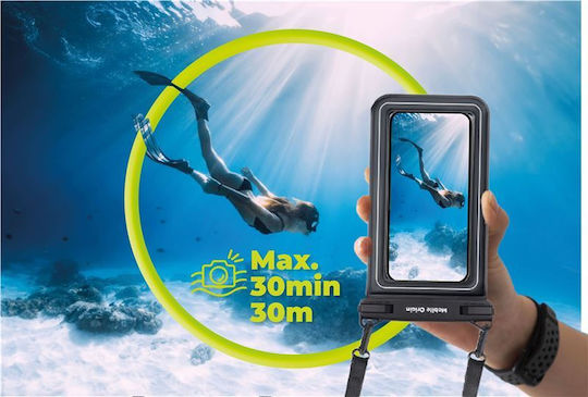 Mobile Origin Waterproof Floating Case Small Pouch 6 8" Black White Dbxl-blk-wht02