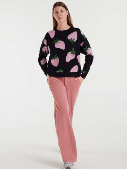 Damen Stoff Hose Pink