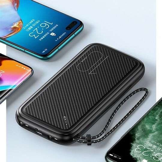 Usams PB56 Powerbank 10000 mAh 22,5 W mit 2 USB-A-Ausgangsanschlüssen Weiß