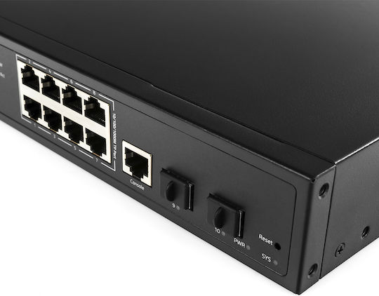 Cudy GS2008S2 v1 Managed L2 PoE+ Switch με 8 Θύρες Gigabit (1Gbps) Ethernet και 2 SFP Θύρες