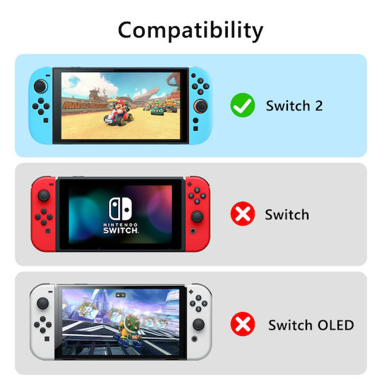 Протективен Силиконов Калъф За Геймпад Nintendo Switch 2 Син