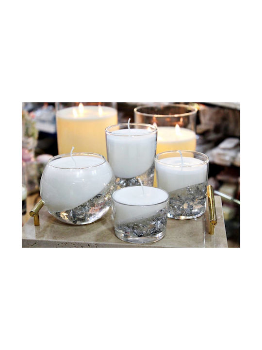 Gerakis Aromatic Candle In Silver Jar 8.2x5.8cm 003956