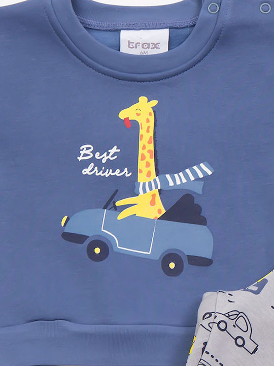 Kids Sweatpants Set Petrol Blue 2pcs