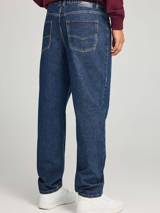 Men's Jeans Pants with Loose Tapered Fit Washed