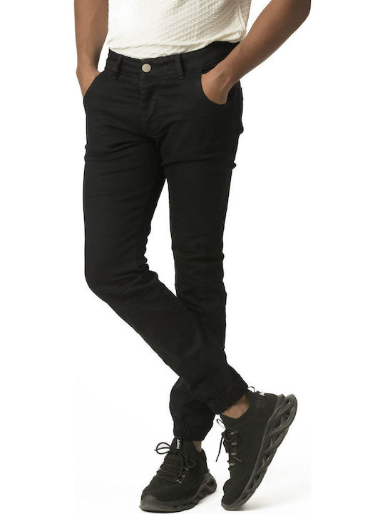 Men's Jeans Pants with Slim Fit Black