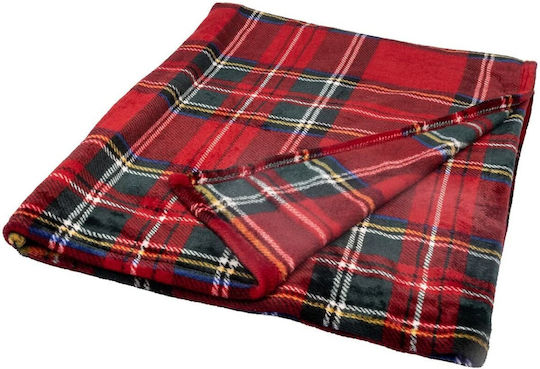 Decoris Decke Einzel 150x200cm Red