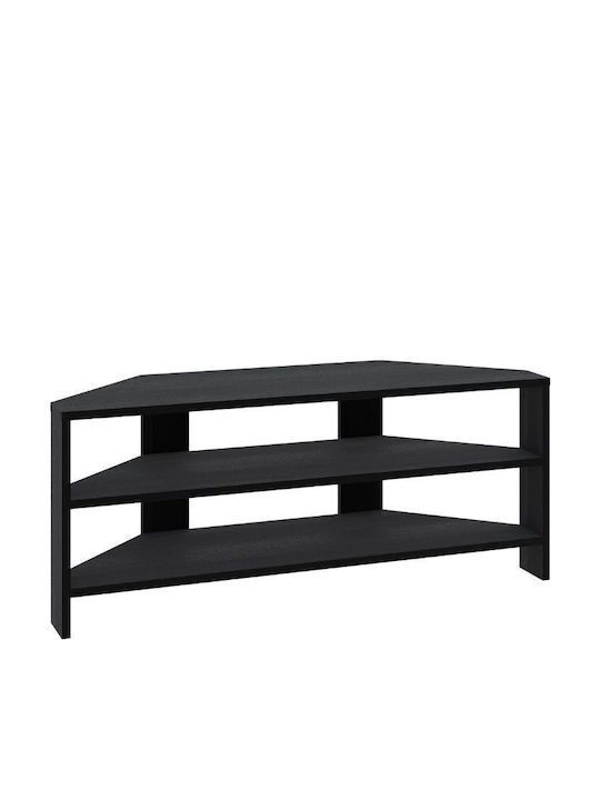 TV Stand Thales Black Wood L110xW36xH45cm