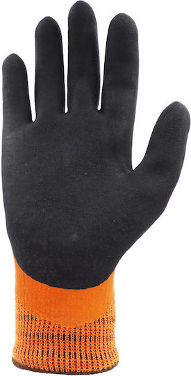 Active Gear Mănuși de Lucru Portocaliu Latex 1buc