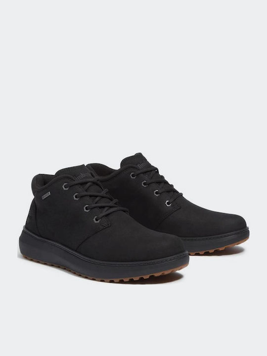 Mid Lace Gtx Leather Black Men's Boots Waterproof